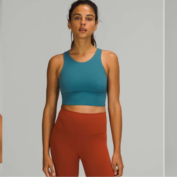 lululemon athletica Other - NEW • Lululemon • Wunder Train Longline Bra *Medium Support Capture Blue 4